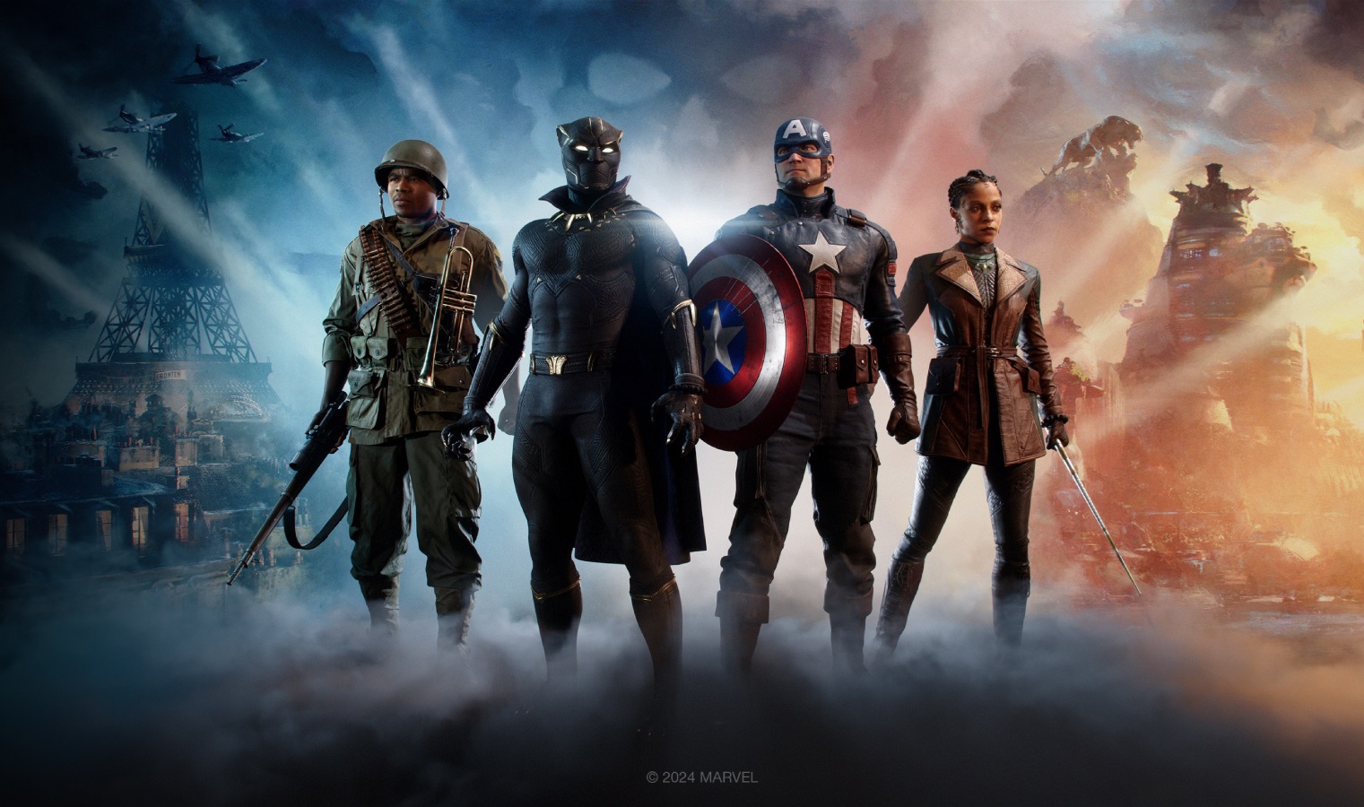 Marvel 1943: Rise of Hydra: Capitão América e Pantera Negra Unem Forças